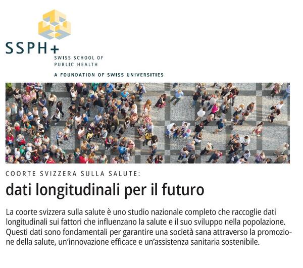 Dépliant sur la Cohorte Suisse et la Biobanque (IT)